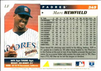 1996 Score #349 Marc Newfield Back