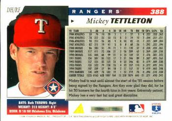 1996 Score #388 Mickey Tettleton Back