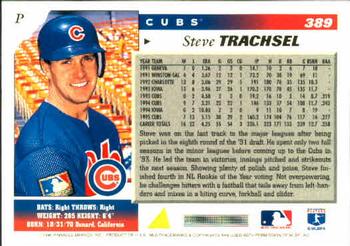 1996 Score #389 Steve Trachsel Back