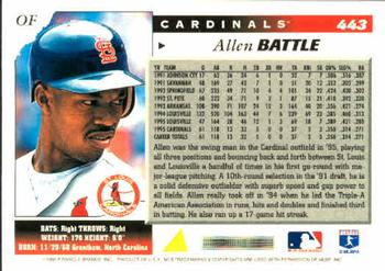 1996 Score #443 Allen Battle Back