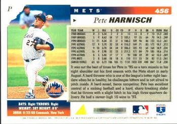 1996 Score #456 Pete Harnisch Back