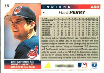 1996 Score #469 Herb Perry Back
