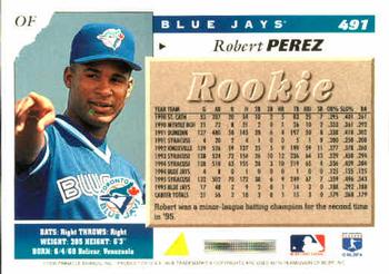 1996 Score #491 Robert Perez Back