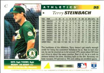 1996 Score #95 Terry Steinbach Back