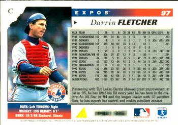 1996 Score #97 Darrin Fletcher Back
