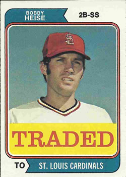 1974 Topps - Traded #51T Bobby Heise Front