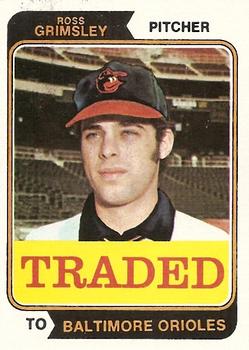1974 Topps - Traded #59T Ross Grimsley Front