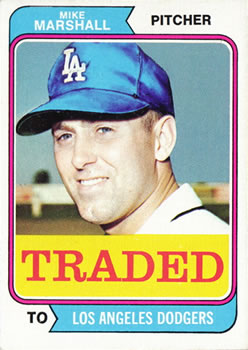 1974 Topps - Traded #73T Mike Marshall Front
