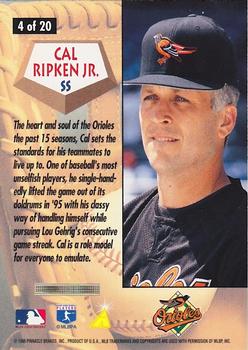 1996 Score - All-Stars #4 Cal Ripken Jr. Back