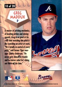 1996 Score - All-Stars #10 Greg Maddux Back