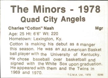 1978 TCMA Quad City Angels #15 Charles 