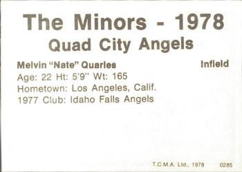 1978 TCMA Quad City Angels #19 