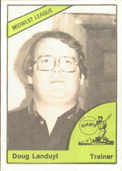 1978 TCMA Cedar Rapids Giants #14 Doug Landuyt Front