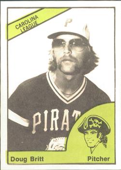 1978 TCMA Charleston Pirates #1 Doug Britt Front