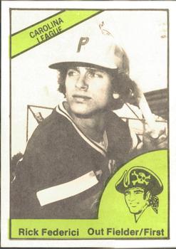 1978 TCMA Charleston Pirates #5 Rick Federici Front