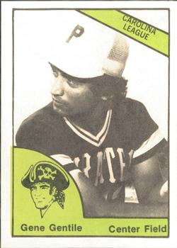 1978 TCMA Charleston Pirates #8 Gene Gentile Front