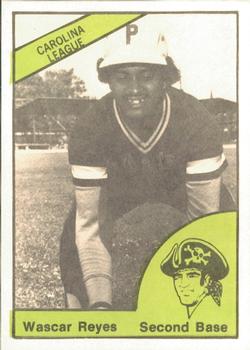 1978 TCMA Charleston Pirates #20 Wascar Reyes Front