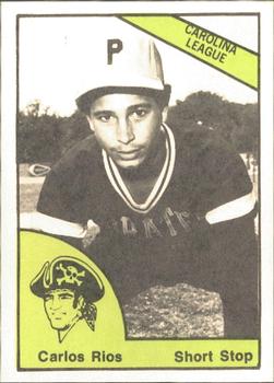 1978 TCMA Charleston Pirates #21 Carlos Rios Front