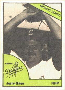 1978 TCMA Clinton Dodgers #0299 Jerry Bass Front