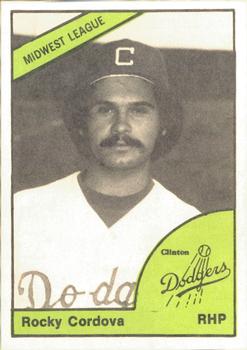 1978 TCMA Clinton Dodgers #0294 Rocky Cordova Front