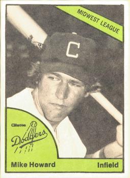 1978 TCMA Clinton Dodgers #0308 Mike Howard Front