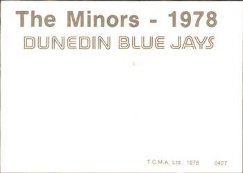 1978 TCMA Dunedin Blue Jays #0427 Eduardo Dennis Back