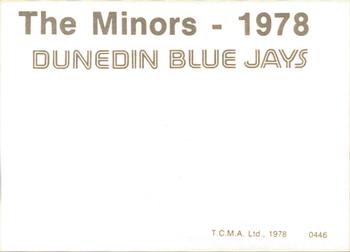 1978 TCMA Dunedin Blue Jays #0446 Jose Rosario Back