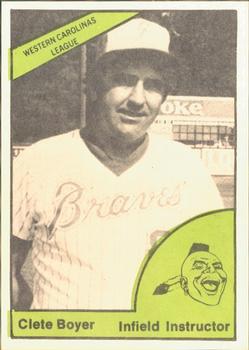 1978 TCMA Greenwood Braves #0368 Clete Boyer Front