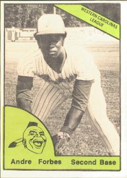 1978 TCMA Greenwood Braves #0357 Andres Forbes Front