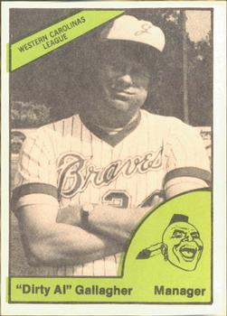 1978 TCMA Greenwood Braves #0369 Alan Gallagher Front