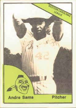 1978 TCMA Greenwood Braves #0373 Andre Sams Front