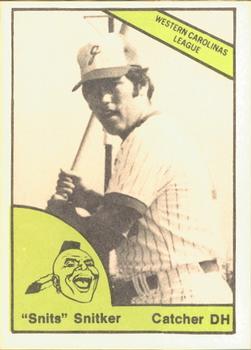 1978 TCMA Greenwood Braves #0347 Brian Snitker Front