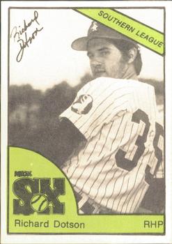 1978 TCMA Knoxville Knox Sox #0034 Richard Dotson Front
