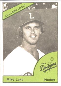 1978 TCMA Lodi Dodgers #11 Mike Lake Front