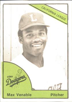 1978 TCMA Lodi Dodgers #23 Max Venable Front