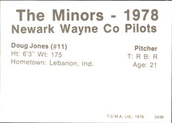 1978 TCMA Newark Wayne Co-Pilots #21 Doug Jones Back