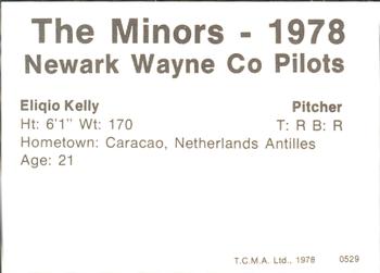 1978 TCMA Newark Wayne Co-Pilots #23 Eliqio Kelly Back