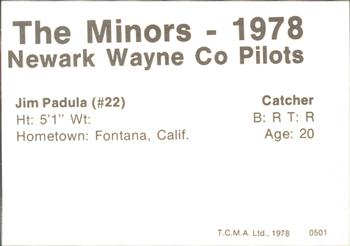 1978 TCMA Newark Wayne Co-Pilots #33 Jim Padula Back