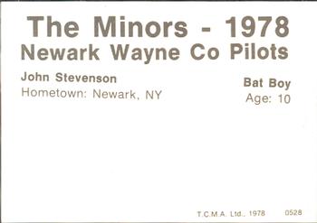 1978 TCMA Newark Wayne Co-Pilots #42 John Stevenson Back