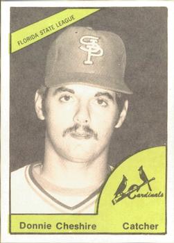 1978 TCMA St. Petersburg Cardinals #NNO Donnie Cheshire Front