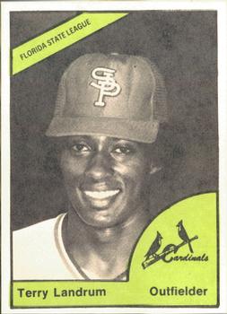 1978 TCMA St. Petersburg Cardinals #NNO Terry Landrum Front