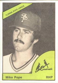 1978 TCMA St. Petersburg Cardinals #NNO Mike Pope Front