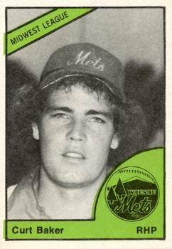 1978 TCMA Wausau Mets #0384 Curt Baker Front