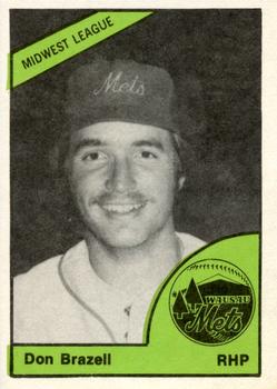 1978 TCMA Wausau Mets #0382 Don Brazell Front