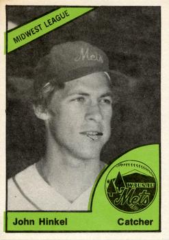 1978 TCMA Wausau Mets #0381 John Hinkel Front