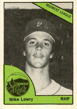 1978 TCMA Wausau Mets #0376 Mike Lowry Front