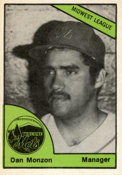 1978 TCMA Wausau Mets #0390 Dan Monzon Front