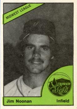 1978 TCMA Wausau Mets #0383 Jim Noonan Front