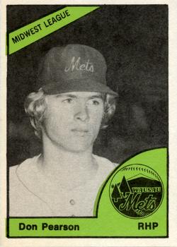 1978 TCMA Wausau Mets #0380 Don Pearson Front