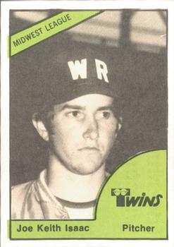 1978 TCMA Wisconsin Rapids Twins #0420 Joe Keith Isaacs Front
